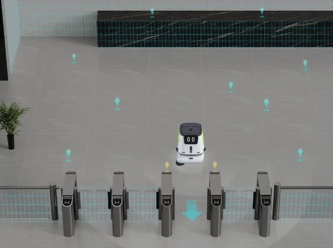 PUDU® CC1 SLAM улучшеная система навигации